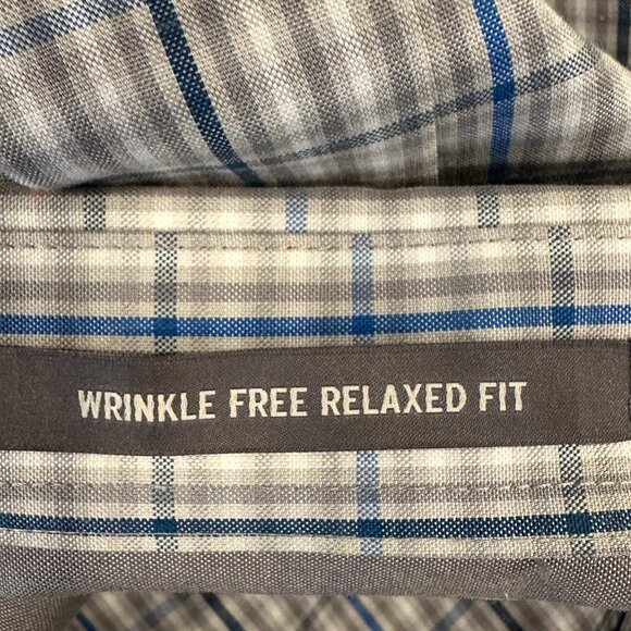 Eddie Bauer Wrinkle Free Relaxed Fit Plaid Button Up Shirt Short Sleeves Mens XL - Picture 3 of 10